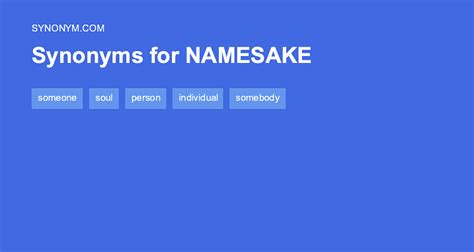 namesake noun .